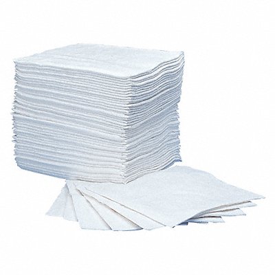 OIL-DRI L90852G Absorb Pad Oil-Based Liquids White PK50