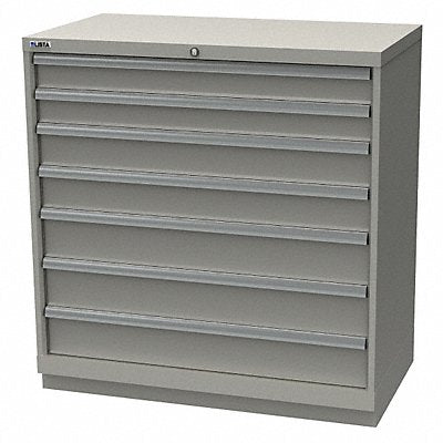 LISTA HS090709AFTKALG K3759 Mod Drwr Cab 41-3/4 H 7 Drwr Light Grey