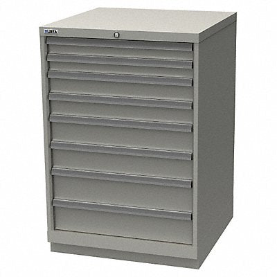 LISTA SC090807AFTKALG K3762 Mod Drwr Cab 41-3/4 H 8 Drwr Light Grey
