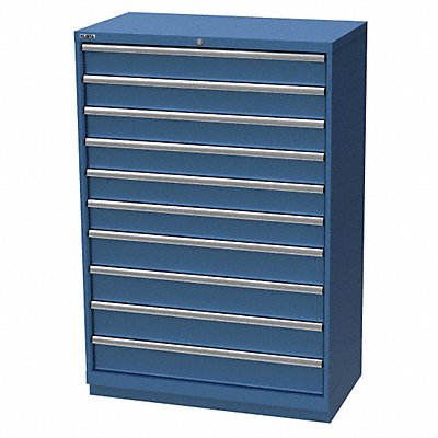 LISTA HS131017AFTKABB Modular Drawer Cabinet 57 x40 x22.5 BrtBl 11Drwr