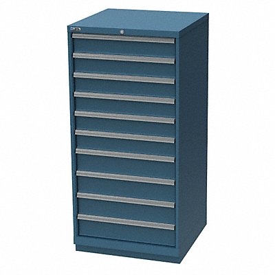 LISTA XSSC13501017CB Modular Drawer Cabinet 57 x28.23 x28.5 Blu 10Drwr