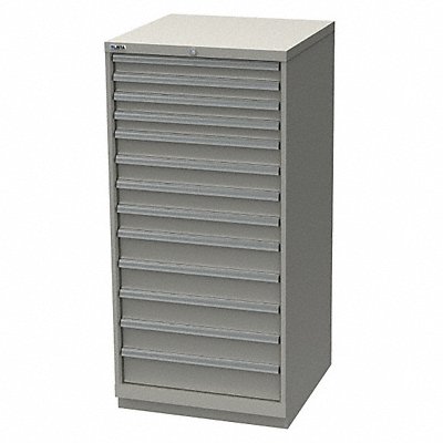 LISTA SC131320AFTKALG Modular Drawer Cabinet 57 x28 x28.5 LtGry 12Drwr