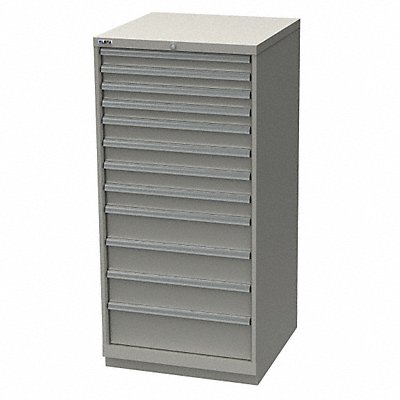 LISTA SC131201AFTKALG Modular Drawer Cabinet 57 x28 x28.5 LtGry 12Drwr