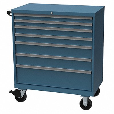 LISTA XSHS09000704M K3751 Modular Drawer Cabinet 47.5 x40.25 x22.5 Blu 7Drwr