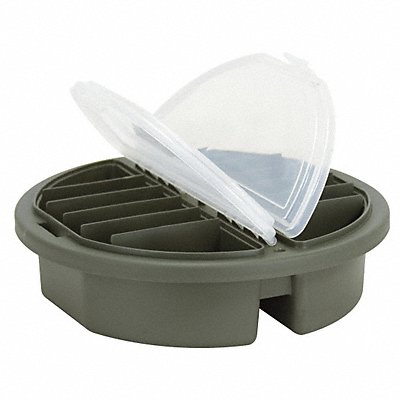 PLANO MOLDING 725001 BcktTpCmprtBx MldedTnsn FrstGrn 3 3/4 in