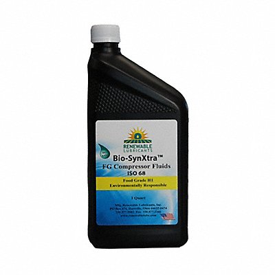 RENEWABLE LUBRICANTS 87951 Compressor Oil 1 qt Bottle