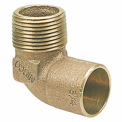 NIBCO 70741 Elbow 90 Deg Cast Bronze 1 Tube CxMNPT