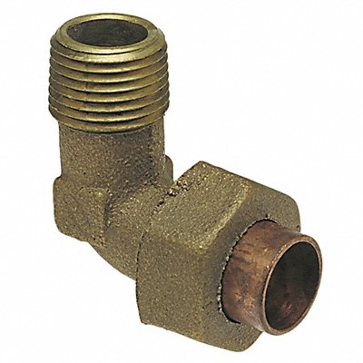NIBCO 7074634 Union Elbow 90 Deg Cast BRZ 3/4 CxMNPT