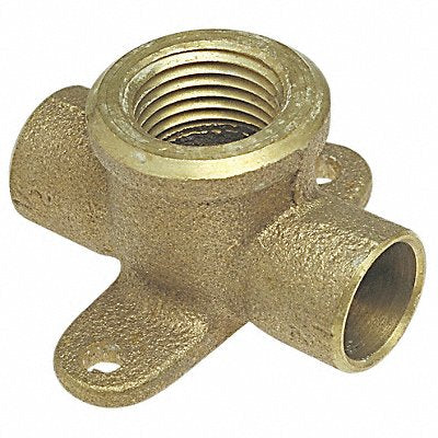 NIBCO 7115LF12 Drop Tee LL Cast Bronze 1/2 Tube CxCxC