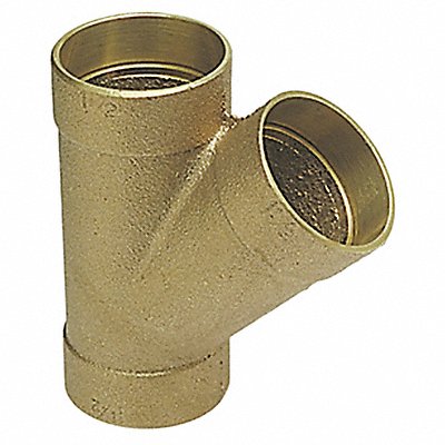 NIBCO 8102 DWV Wye 45 Deg Cast Bronze 2 CxCxC
