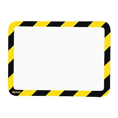 TARIFOLD P194994 Sign Holder Yellow/Black 1/8 in H PK2