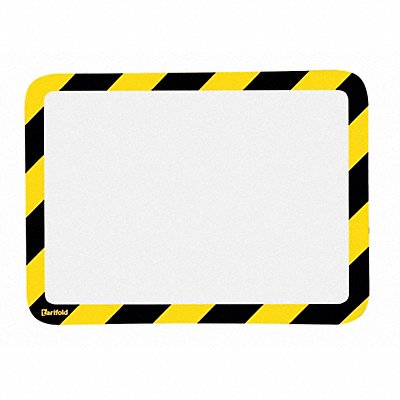 TARIFOLD P194944 Sign Holder Yellow/Black Magnetic PK2