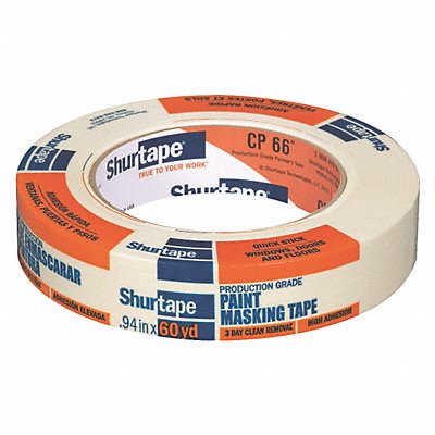SHURTAPE CP066 Masking Tape 15/16 W 60 yd L Tan
