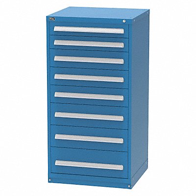 VIDMAR SEP3371AL Modular Drawer Cabinet 59 x30 x28 Dark Blue 8Drwr