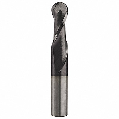 GRAINGER CEM1764B2TICN Ball End Mill 17/64 Dia Carbide