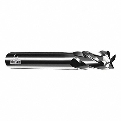 GRAINGER CEM58FXXL4TIALN Square End Mill Single End Carbide 5/8