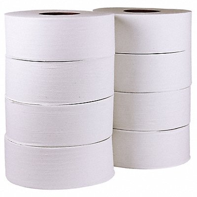 TOUGH GUY 36P067 Toilet Paper Roll Continuous White PK8