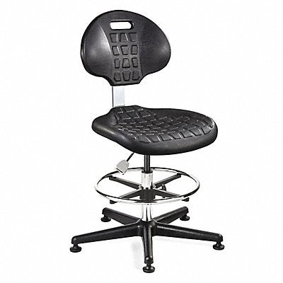 BEVCO 7300C1BLK Cleanroom Task Chair Polyurethane Black