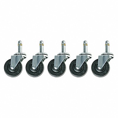 BEVCO CAR5S Friction-Ring Stem Castor Kit PK5