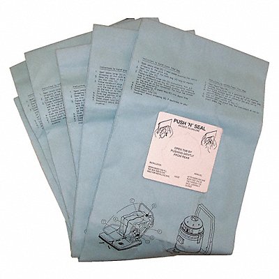 BISSELL COMMERCIAL 332844 Vacuum Bag Paper 1-Ply Reusable PK5