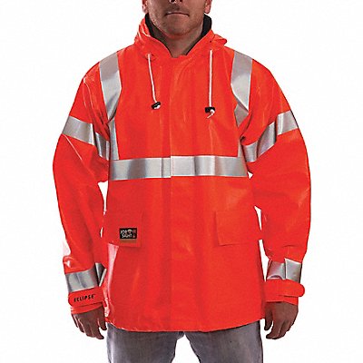 TINGLEY J44129 J2257 Arc Flash Rain Jacket Cat 2 Orange 4XL