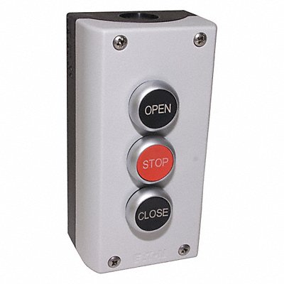 AMERICAN GARAGE DOOR SUPPLY PBK3 Control Station 3 Buttons Nema 4X