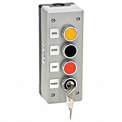 AMERICAN GARAGE DOOR SUPPLY 3BXLT Control Station 3 Buttons Nema 4X