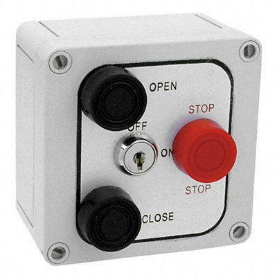 AMERICAN GARAGE DOOR SUPPLY 3B4XL Control Station 3 Buttons Nema 4X