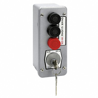 AMERICAN GARAGE DOOR SUPPLY 3BLM Control Station 3 Buttons Nema 4X