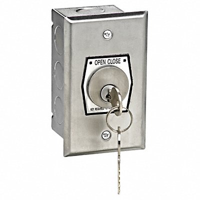AMERICAN GARAGE DOOR SUPPLY HBFX1 Keyswitch SS 2 Buttons Back Box