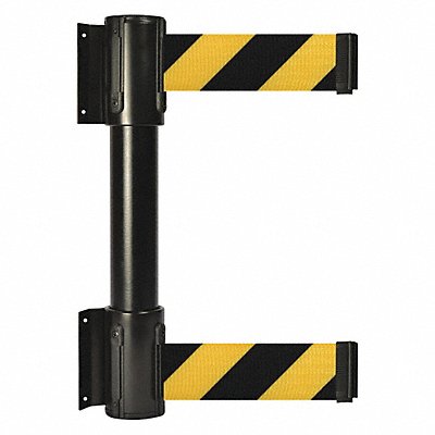 TENSABARRIER 896T233MAXD4XC Belt Barrier 13ft Black w/ Yellow Stripe