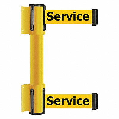 TENSABARRIER 896T235STDYEXC Belt Barrier 7-1/2ft Out Of Service Yllw