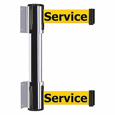 TENSABARRIER 896T21PSTDYEXC Belt Barrier Out Of Service Chrome