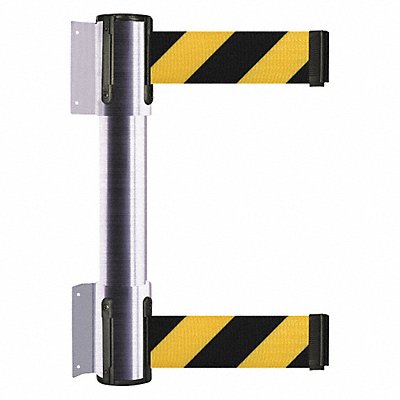 TENSABARRIER 896T21SSTDD4XC Belt Barrier 7-1/2ft Black/Yellow Stripe