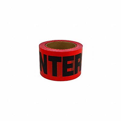 GRAINGER 36UV38 Barricade Tape Red 300 ft L 3 in
