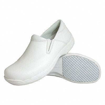GENUINE GRIP 470575W Loafer Shoe W 7 1/2 White PR