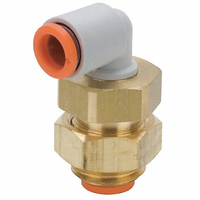 SMC KQ2LE1100A Bulkhead Union Elbow 90 Deg 3/8 in.