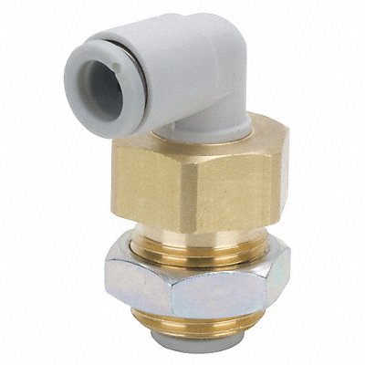SMC KQ2LE0400A Bulkhead Union Elbow 90 Deg 4mm Tube