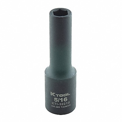 KTI KTI32210 Impact Socket SAE 5/16in. 2-1/2in.L Hex