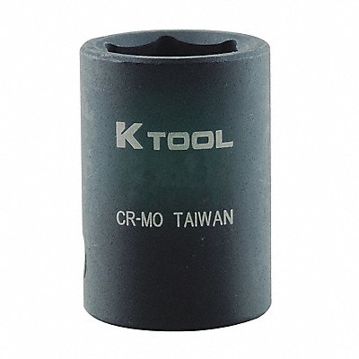 KTI KTI38119 Impact Socket Metric 19mm 1-1/2in.L Hex