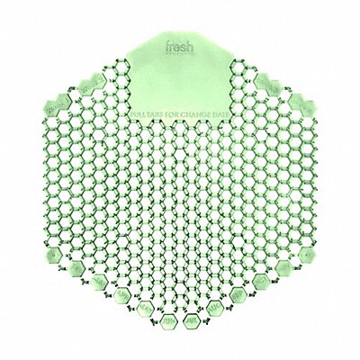 TOUGH GUY 36WE53 Urinal Screen Hexagon Green 58 g PK10