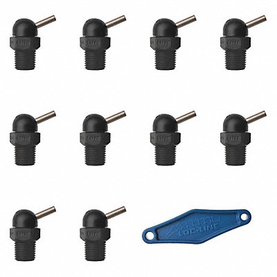 LOC-LINE 79024BLK Nozzle CT Style 0.160in.dia PK10