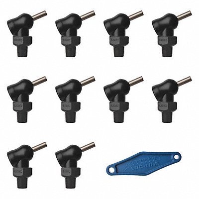 LOC-LINE 79054BLK Nozzle XR Style 0.160in.dia PK10