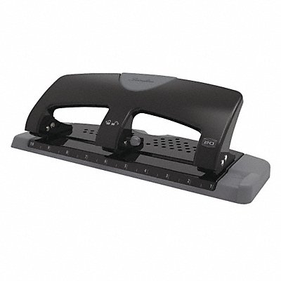 SWINGLINE A7074133 Three-Hole Paper Punch 20 Sheets Blk/Gry