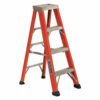 LOUISVILLE FS1304HD Stepladder Fg 4 ft 375 lb.