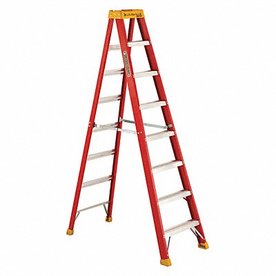 LOUISVILLE L301608 Stepladder Fg 8 ft 300 lb.