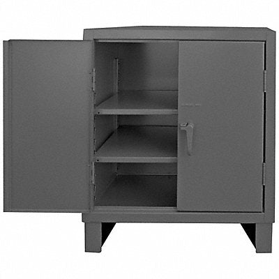 DURHAM MFG 37002S95 Storage Cabinet 42 x36 x24 Grey 2Shlv