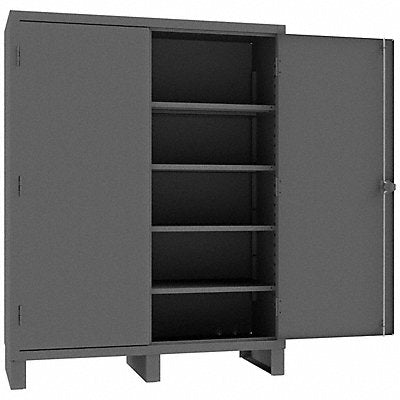 DURHAM MFG 37044S95 Storage Cabinet 78 x60 x24 Grey 4Shlv