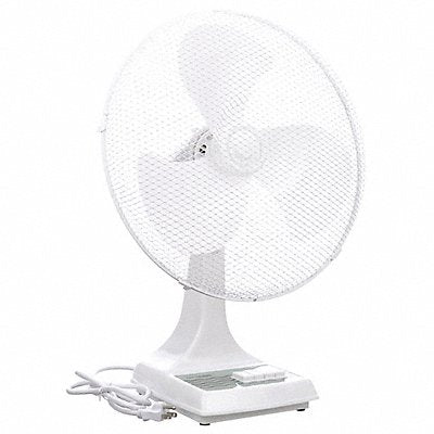 TPI INDUSTRIAL ODF16 Desk Fan 16 White 3-Speed 120V 0.5A