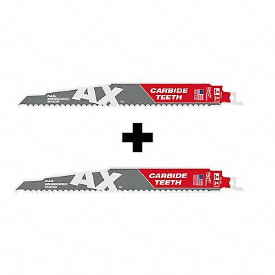 MILWAUKEE 4800522648005220 AX 5T 9L 1PK Recip Blade w AX 5T 9L 1PK